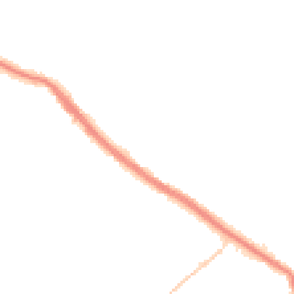 Night-time road noise heatmap for WF15 6LR