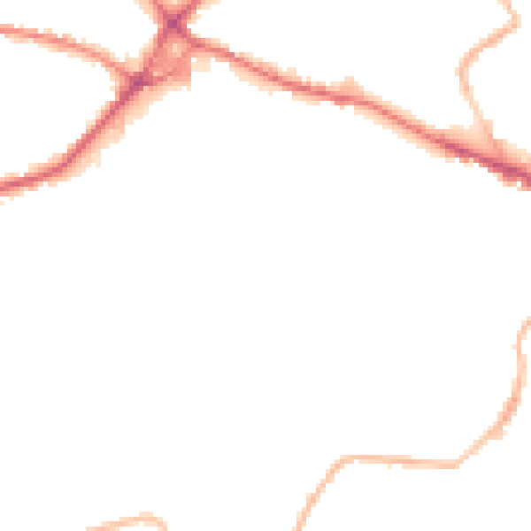 Night-time road noise heatmap for WF15 7JL