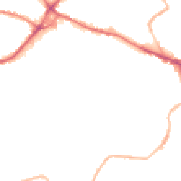 Night-time road noise heatmap for WF15 7JR