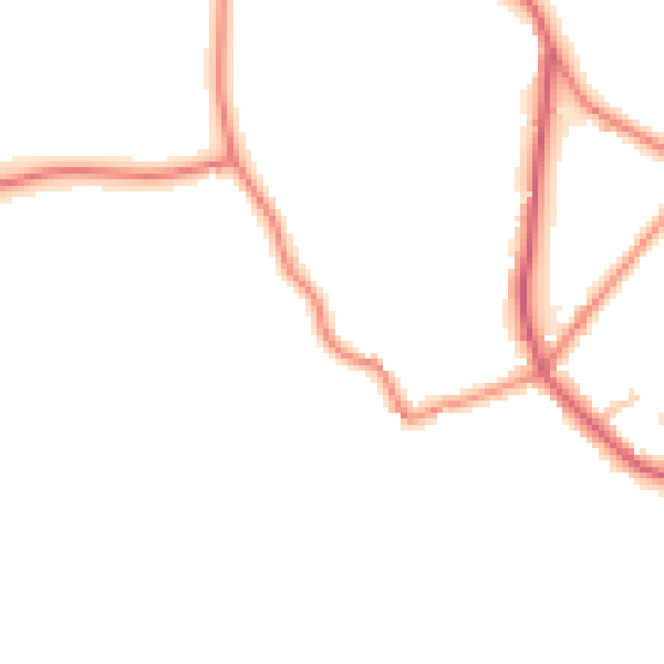 Daytime road noise heatmap for WF15 8AL