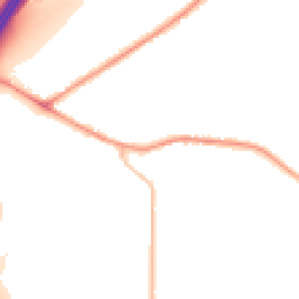 Night-time road noise heatmap for WF15 8HG