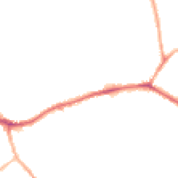 Night-time road noise heatmap for WF16 0AL