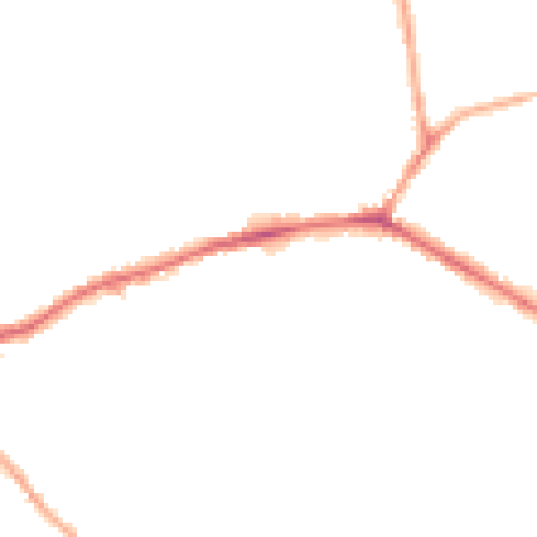 Night-time road noise heatmap for WF16 0AN