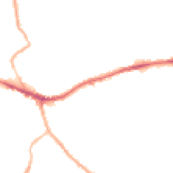 Night-time road noise heatmap for WF16 0AQ