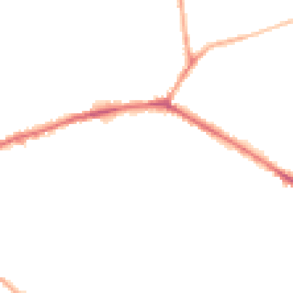 Night-time road noise heatmap for WF16 0DG