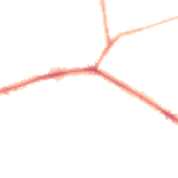 Night-time road noise heatmap for WF16 0DJ