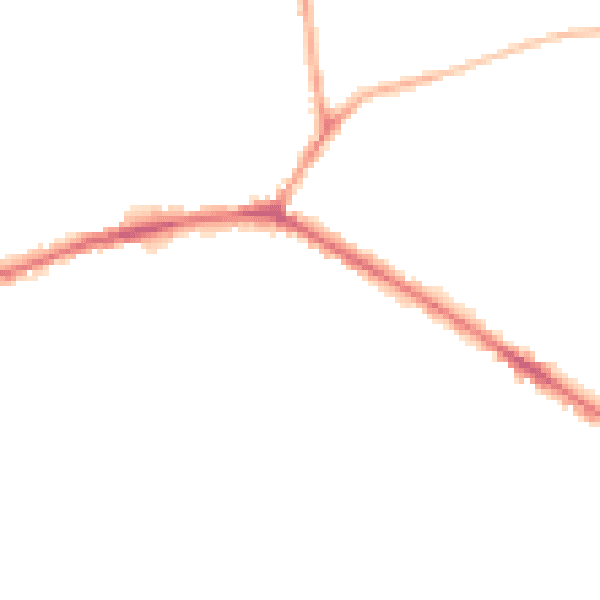 Night-time road noise heatmap for WF16 0DN