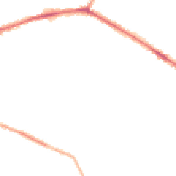 Night-time road noise heatmap for WF16 0DW