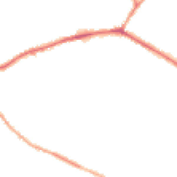 Night-time road noise heatmap for WF16 0EF