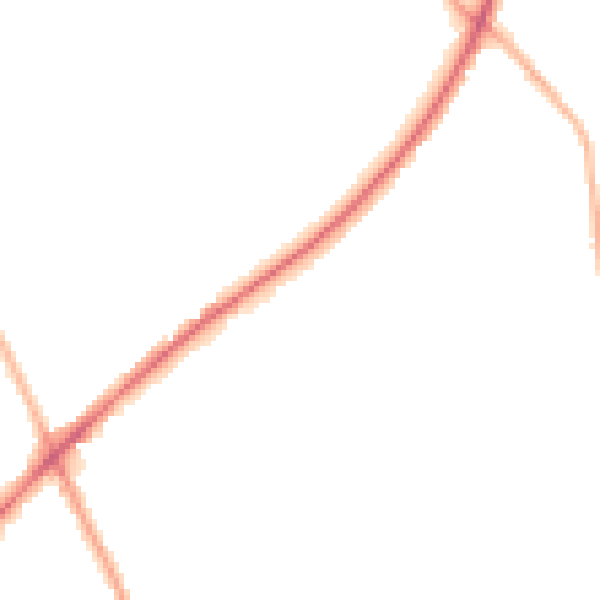 Night-time road noise heatmap for WF16 9AE