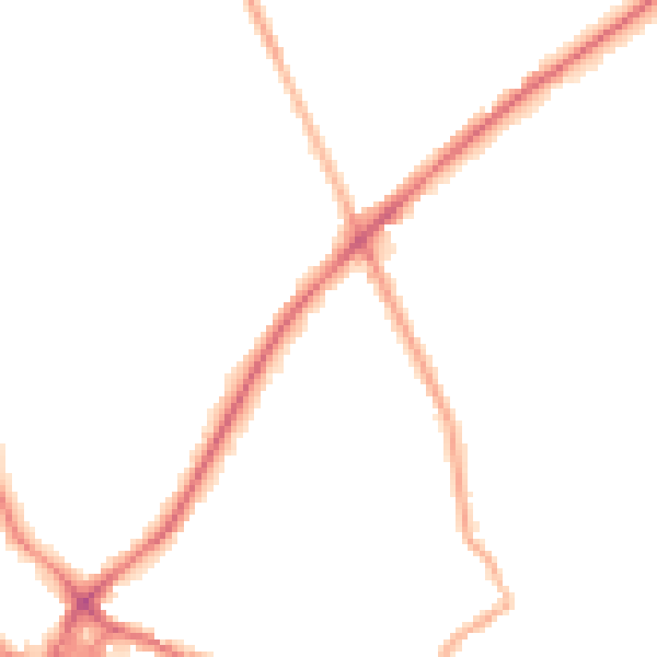 Night-time road noise heatmap for WF16 9BP