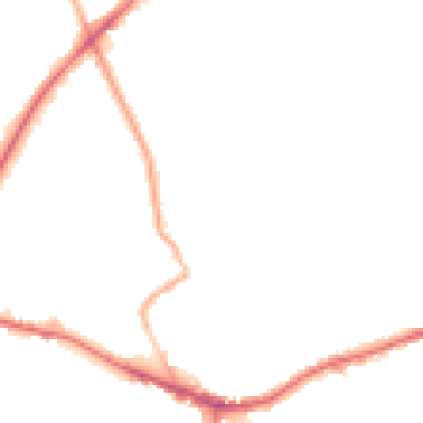 Night-time road noise heatmap for WF16 9HX