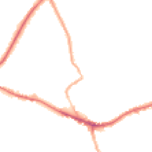 Night-time road noise heatmap for WF16 9JD