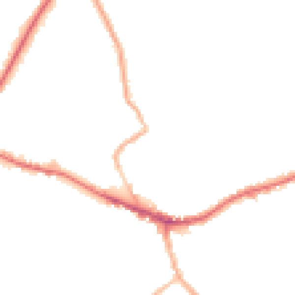 Night-time road noise heatmap for WF16 9LP