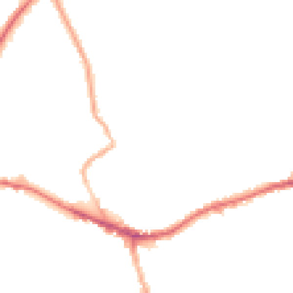 Night-time road noise heatmap for WF16 9QU