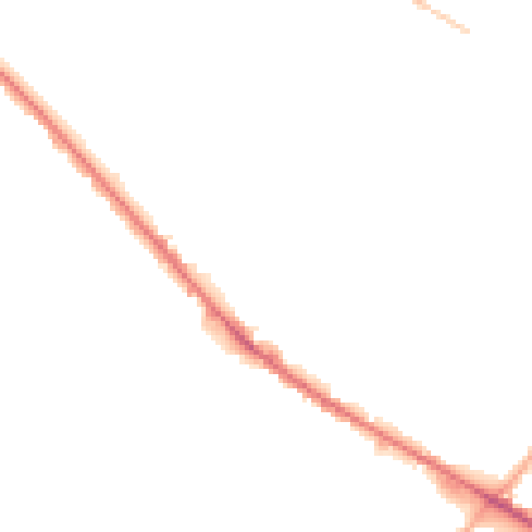 Night-time road noise heatmap for WF17 0AA