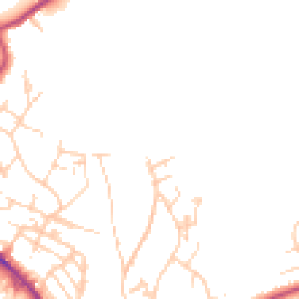 Daytime road noise heatmap for WF17 0AF