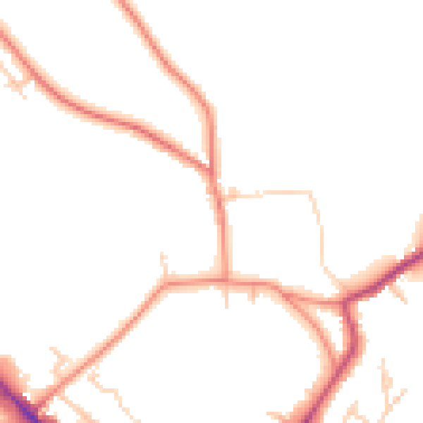Daytime road noise heatmap for WF17 0AL