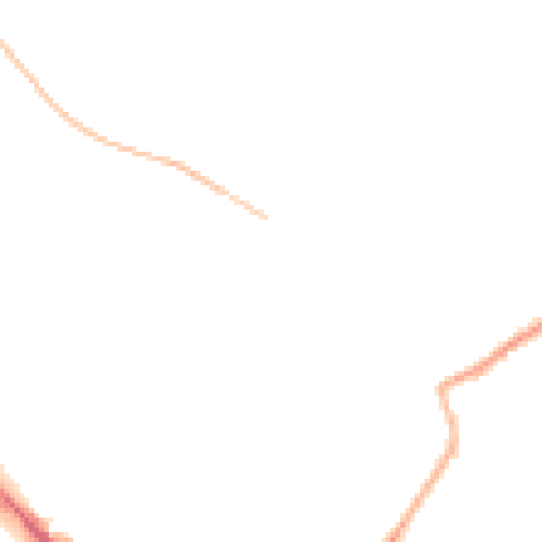 Night-time road noise heatmap for WF17 0AL
