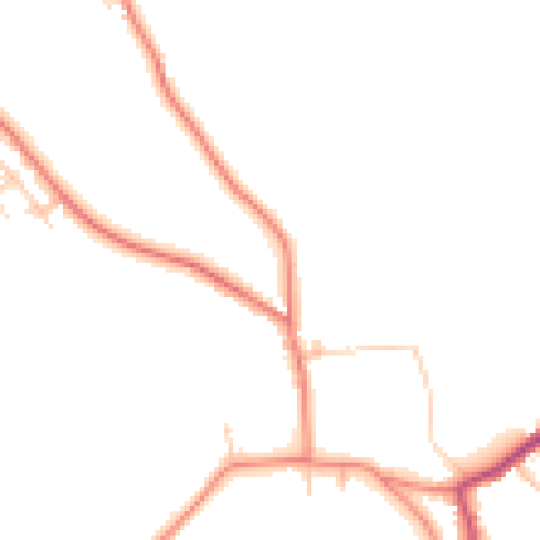 Daytime road noise heatmap for WF17 0AP