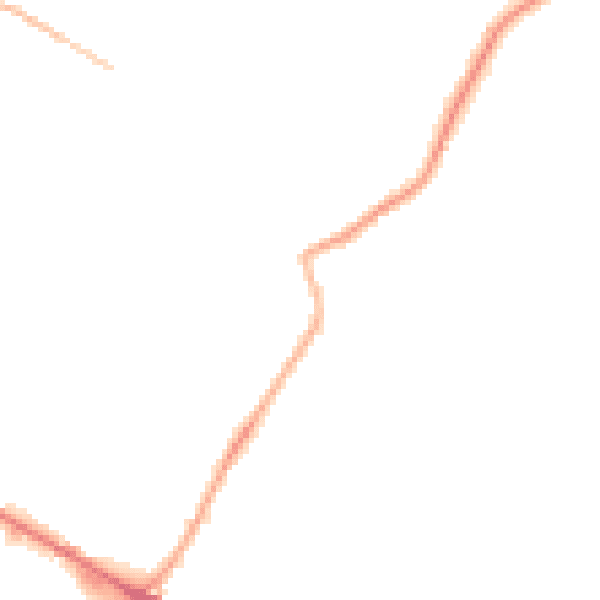 Night-time road noise heatmap for WF17 0AY