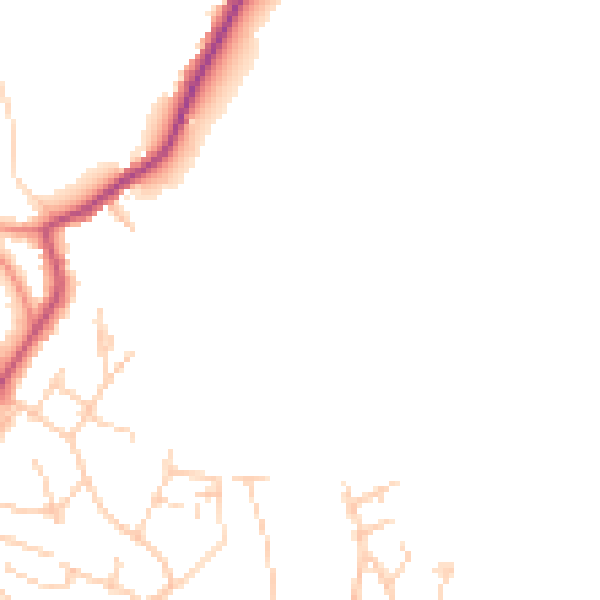 Daytime road noise heatmap for WF17 0BL