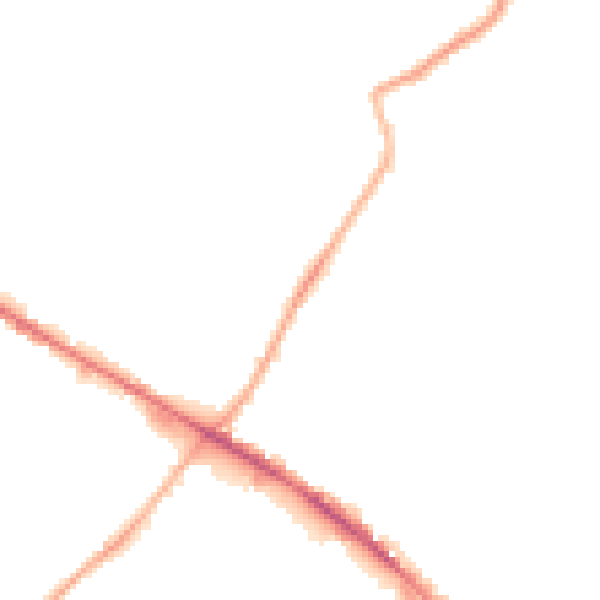 Night-time road noise heatmap for WF17 0BQ