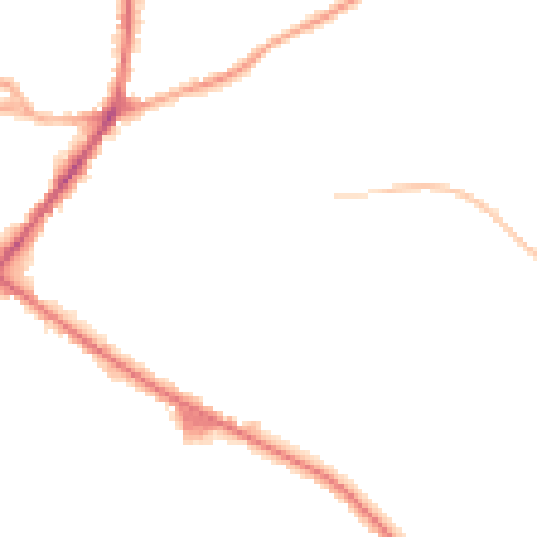 Night-time road noise heatmap for WF17 0BS