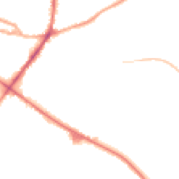 Night-time road noise heatmap for WF17 0BT