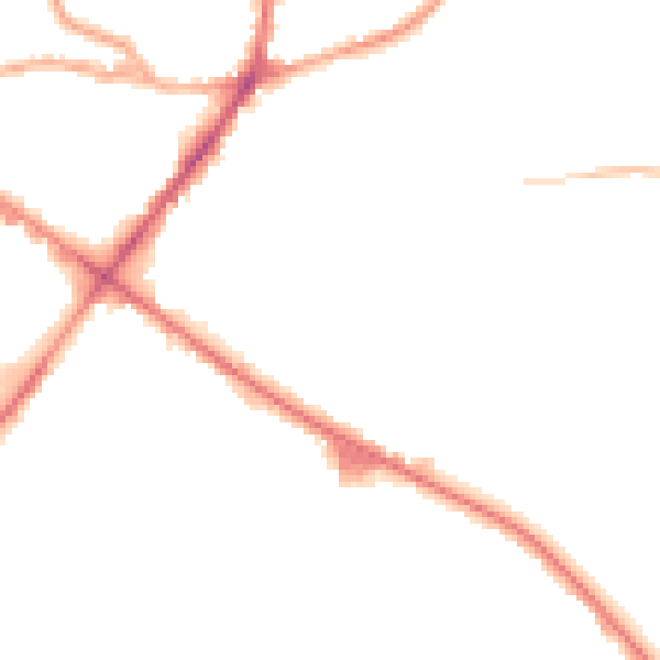 Night-time road noise heatmap for WF17 0BU
