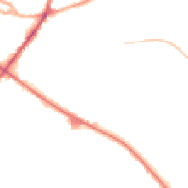 Night-time road noise heatmap for WF17 0BX