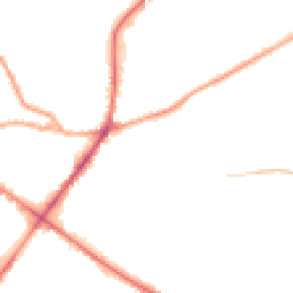 Night-time road noise heatmap for WF17 0DQ