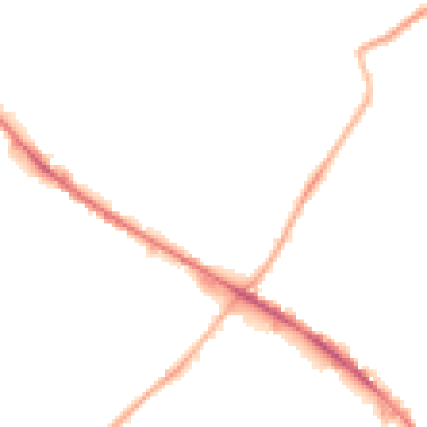 Night-time road noise heatmap for WF17 0HD
