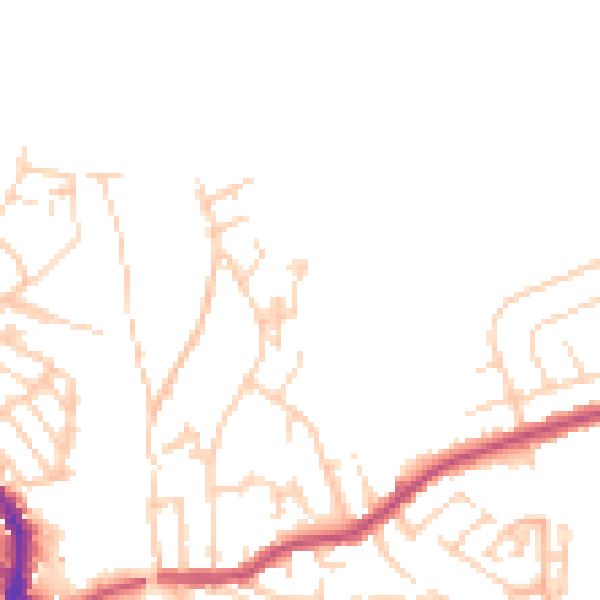 Daytime road noise heatmap for WF17 0PW