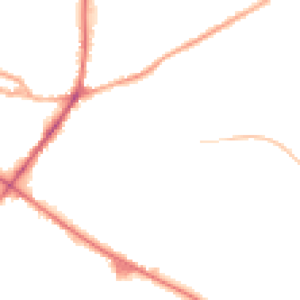 Night-time road noise heatmap for WF17 0QG