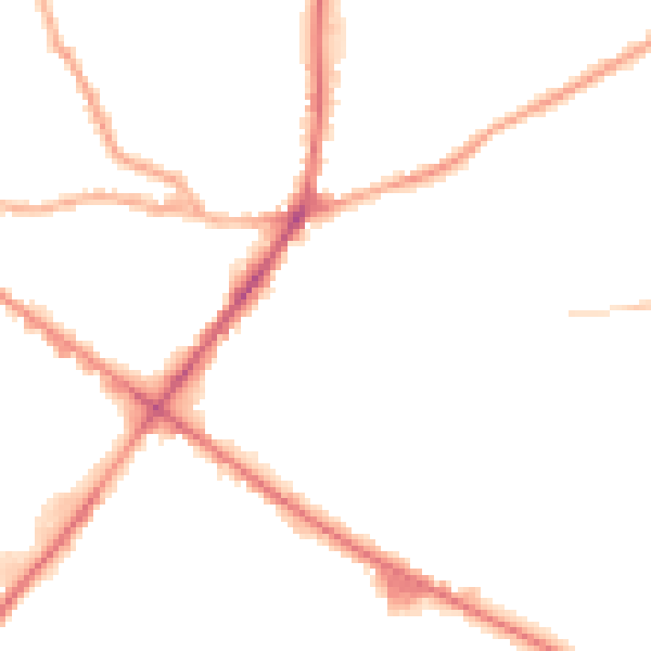 Night-time road noise heatmap for WF17 0QX