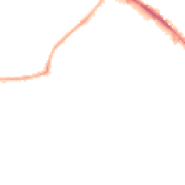 Night-time road noise heatmap for WF17 5BQ
