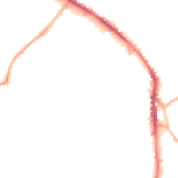 Night-time road noise heatmap for WF17 5JE