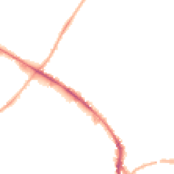 Night-time road noise heatmap for WF17 5LH