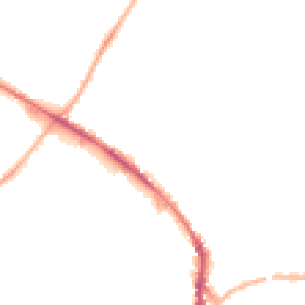 Night-time road noise heatmap for WF17 5LP