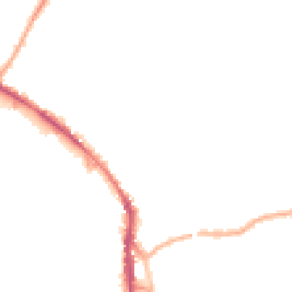 Night-time road noise heatmap for WF17 5NR