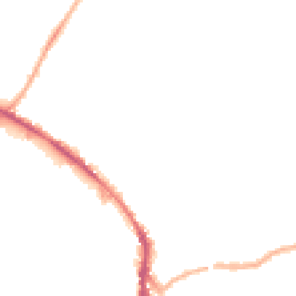 Night-time road noise heatmap for WF17 5NT