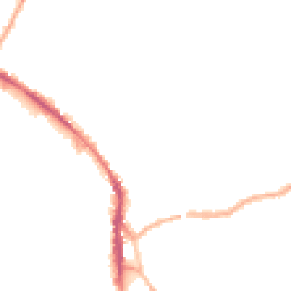 Night-time road noise heatmap for WF17 5NW