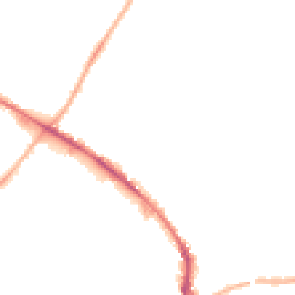 Night-time road noise heatmap for WF17 5PB
