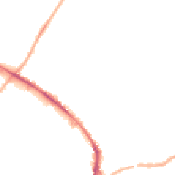 Night-time road noise heatmap for WF17 5PD