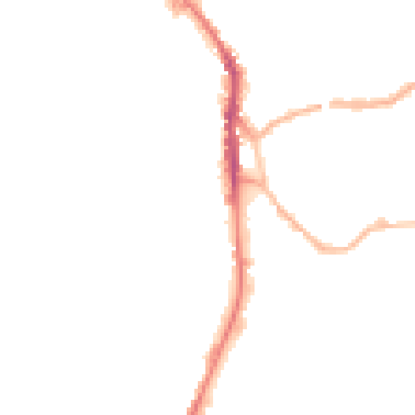 Night-time road noise heatmap for WF17 5PU