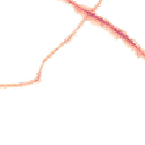 Night-time road noise heatmap for WF17 5RD
