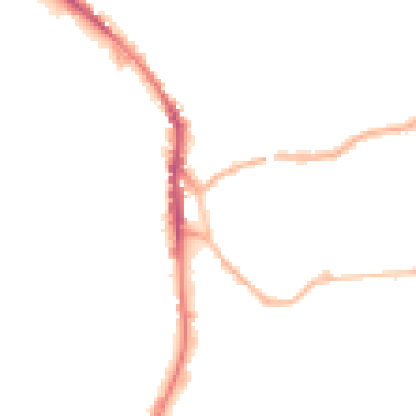 Night-time road noise heatmap for WF17 5SU