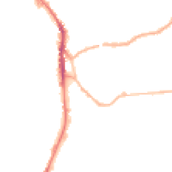 Night-time road noise heatmap for WF17 5SY