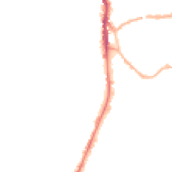 Night-time road noise heatmap for WF17 6AL